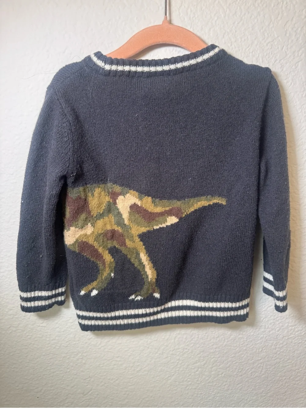 Gap boys Sweater with Camouflage Dinosaur